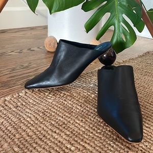 Cult Gaia Black Amelia Mules - size 41